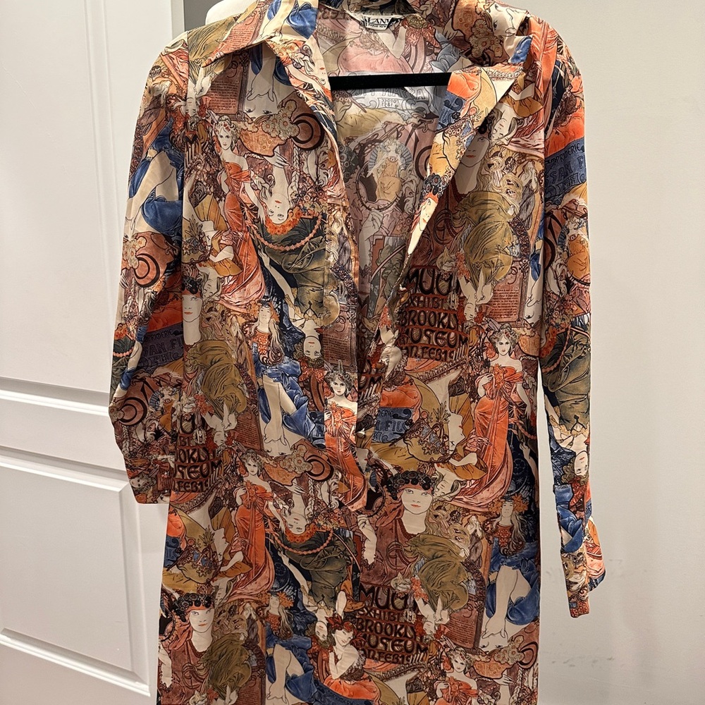 Vintage Lanvin shirt dress - Picture 9 of 10